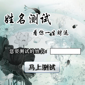 姓名测试 ：姓名测试打分？