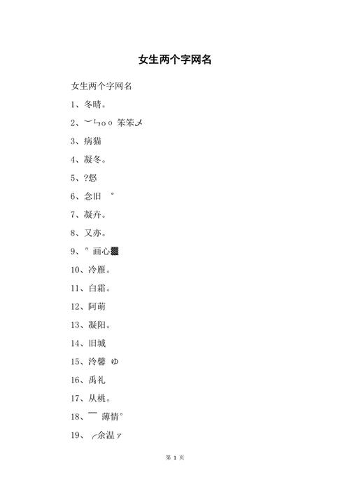 诗意昵称2个字 ：诗意昵称2个字女生？