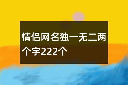 独一无二情侣网名 ：和平精英独一无二情侣网名？