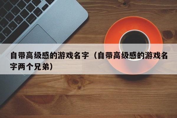 自带高级感的游戏名字（自带高级感的游戏名字两个兄弟）